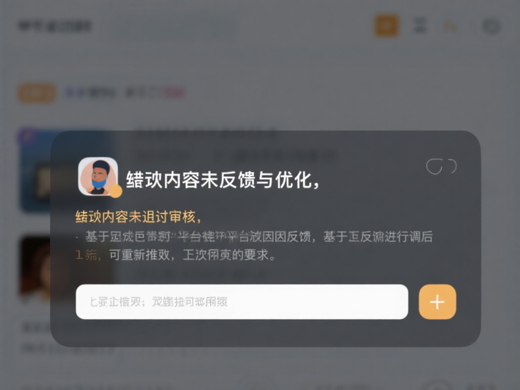 反馈与优化：如果内容未通过审核，平台通常会提供原因